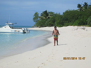 boy on beach